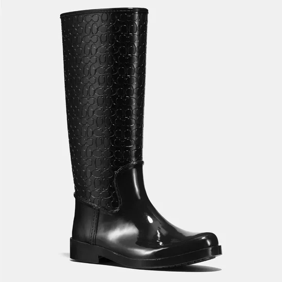 Coach Tudor Black Rainboot - Picture 1 of 3